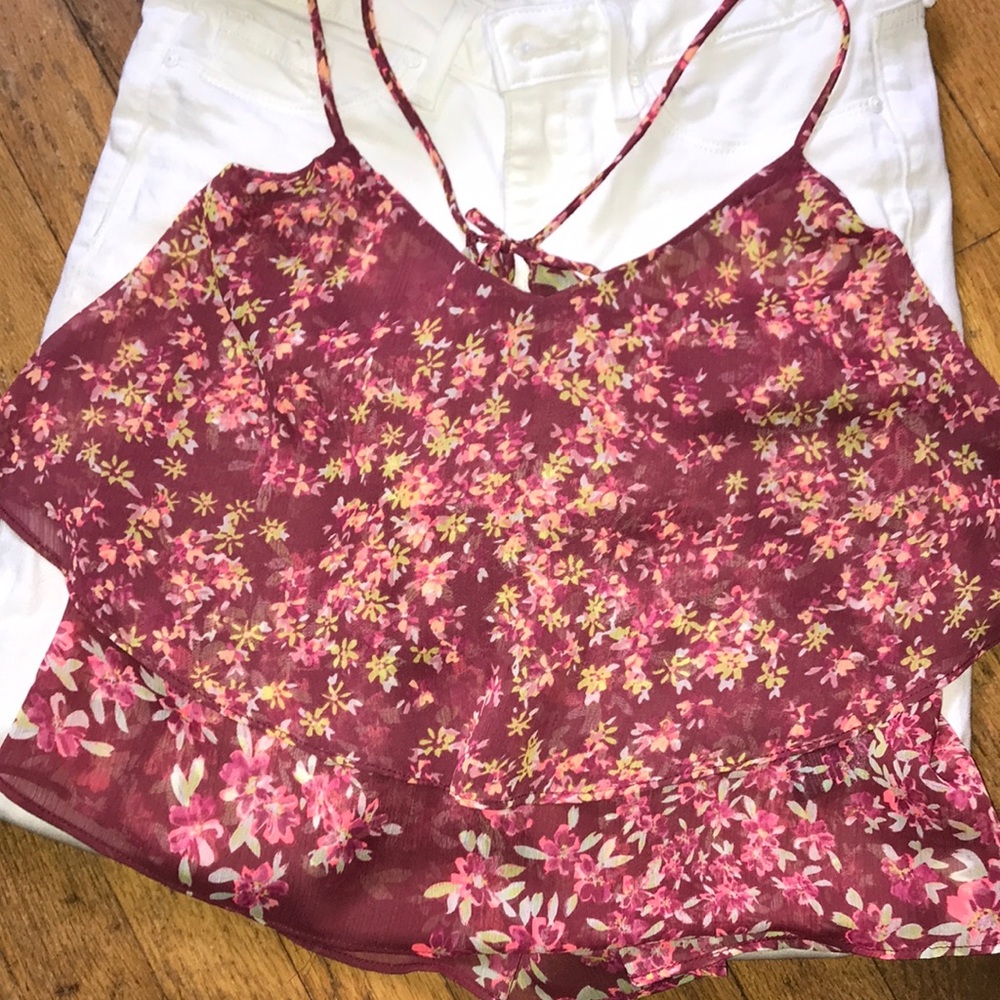 Express floral crop top
